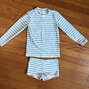 Primary.com 2 piece rash guard size 4-5